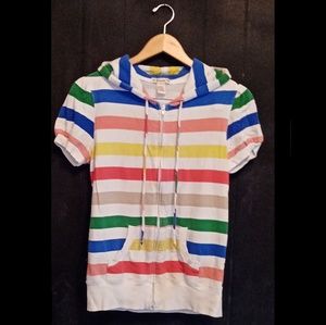 Retro vintage rainbow stripe jacket